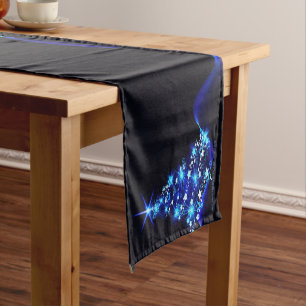 Camino De Mesa Corto Árbol de Navidad estilizado y brillante de Slipper