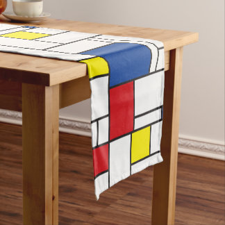 Camino De Mesa Corto Arte Moderno De Stijl Geométrico Minimalista Mondr
