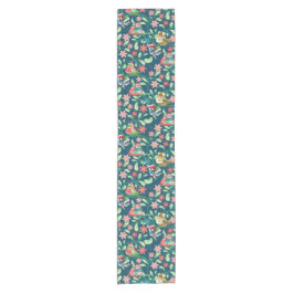 Camino De Mesa Corto Aves Navidades acogedoras en florals de Evergreen