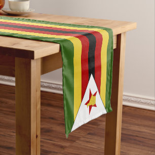 Camino De Mesa Corto Bandera de Zimbabue