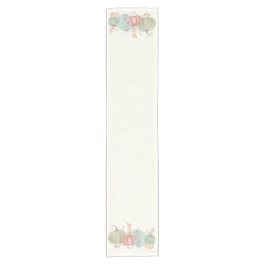 Camino De Mesa Corto Calabazas de caída de acuarela