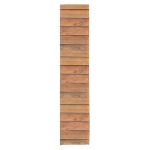 Camino De Mesa Corto Cálido Faux Weather board Barn Siding 2 Table-runn