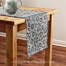 Camino De Mesa Corto Campo De Daisies