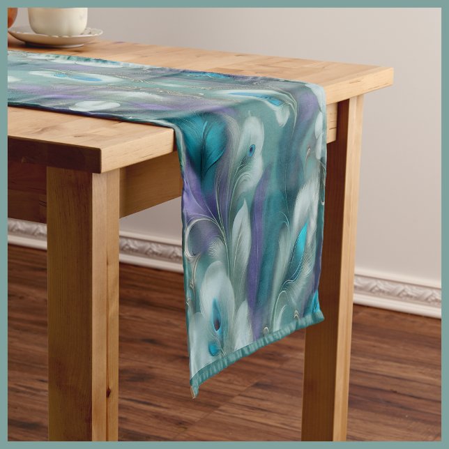 Camino De Mesa Corto Castillo Bordado (Embroidered Castle Short Table Runner
)