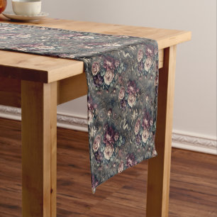 Camino De Mesa Corto Caza de seraficionados - Diseño floral gótico