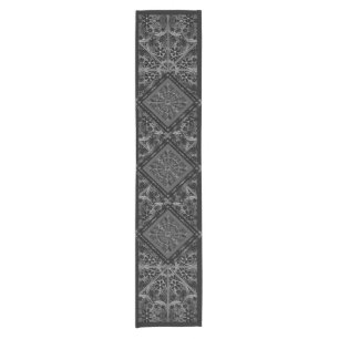 Camino De Mesa Corto Ceramic Lace Black
