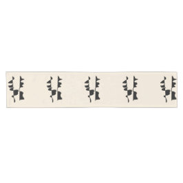 Camino De Mesa Corto Chic Abstrait Dual Face
