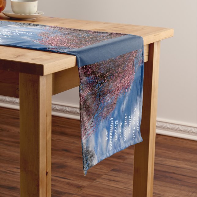 Camino De Mesa Corto Cielo de abril con Filipenses 4:4 (In Situ)