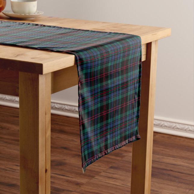 Camino De Mesa Corto Clan Daly Tartan Pattern Irish Place (In Situ)