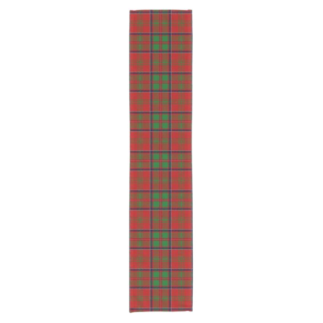 Camino De Mesa Corto Clan MacDonald De Glencoe Tartan (Anverso)
