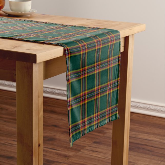 Camino De Mesa Corto Clan Moran Tartán Pattern Placa irlandesa (In Situ)