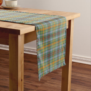 Camino De Mesa Corto Clan O'Brien Tartan Pattern Irlanda Placa