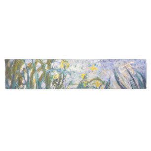 Camino De Mesa Corto Claude Monet - Irlandeses amarillos y morados
