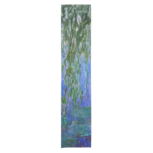Camino De Mesa Corto Claude Monet - Lilis de agua con sauce lloroso