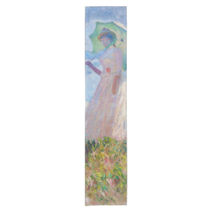 Camino De Mesa Corto Claude Monet - Mujer con Parasol a la izquierda