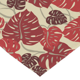 Camino De Mesa Corto Cliff Hanger Hawaiian Monstera Leaf