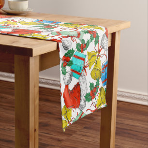 Camino De Mesa Corto Colección de Saludos de navidades