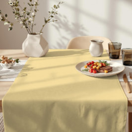 Camino De Mesa Corto Color crema minimalista suave pastel amarillo