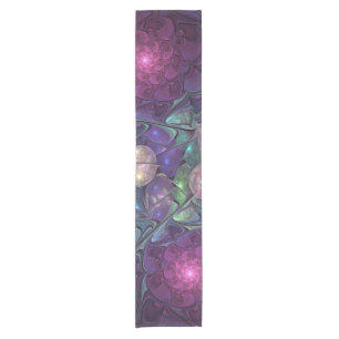Camino De Mesa Corto Colorido Glittering Moderno Resumen Arte Fractal