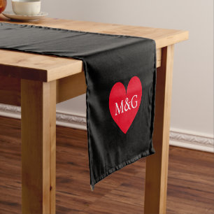 Camino De Mesa Corto Corredor de mesa de boda de color personalizado co