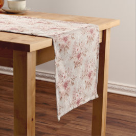 Camino De Mesa Corto Corredor de mesa de encaje inspirado en floral ros