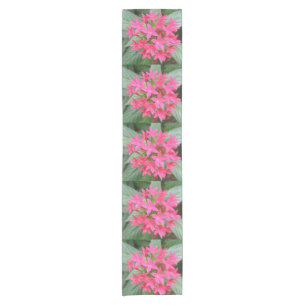 Camino De Mesa Corto Corredor de mesa de flores tropicales rosa brillan