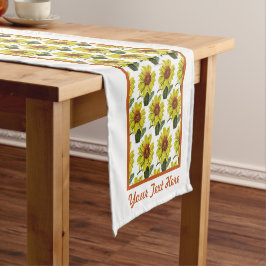 Camino De Mesa Corto Corredor de mesa de girasol