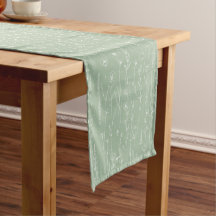 Corredor de mesa para baby shower de flores silves