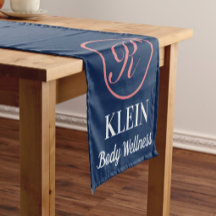 Corredor de mesa personalizado con su logotipo y t
