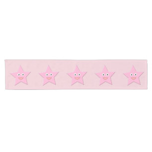 Camino De Mesa Corto Corredor de mesa Pretty Pink Star