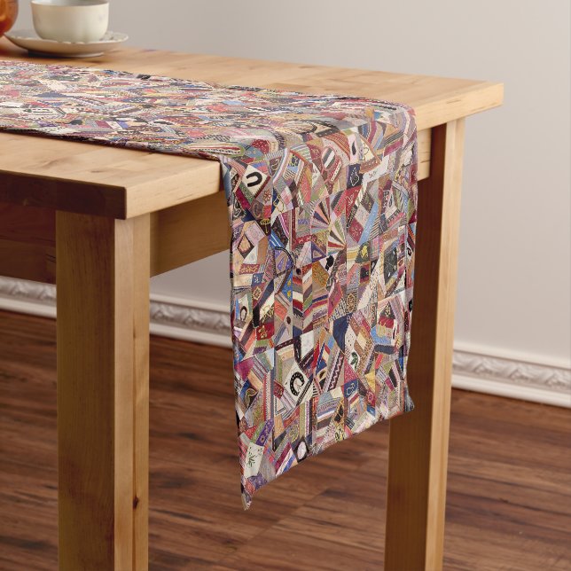 Camino De Mesa Corto Crazy quilt top (In Situ)