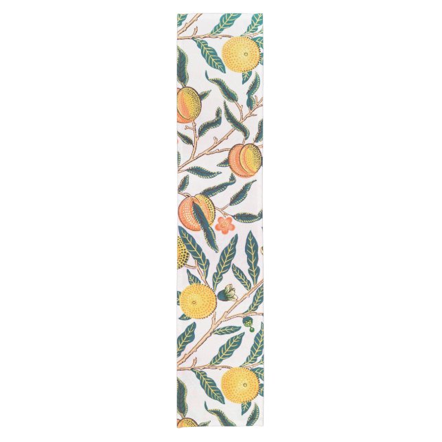 Camino De Mesa Corto Cuatro frutas, William Morris (Anverso)