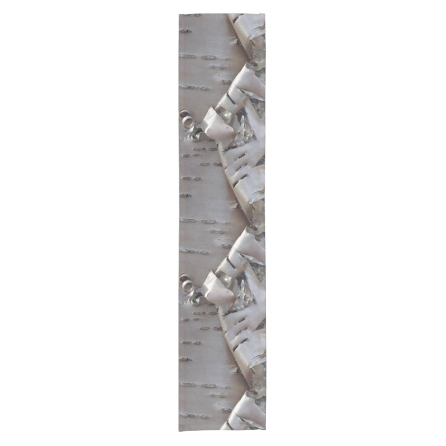 Camino De Mesa Corto Curly Birch Bark Tree Rustic (Anverso)