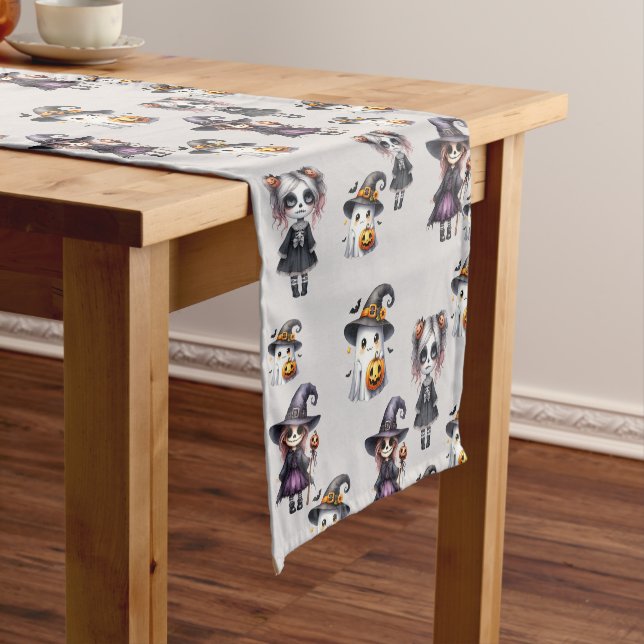 Camino De Mesa Corto Cute Halloween (In Situ)