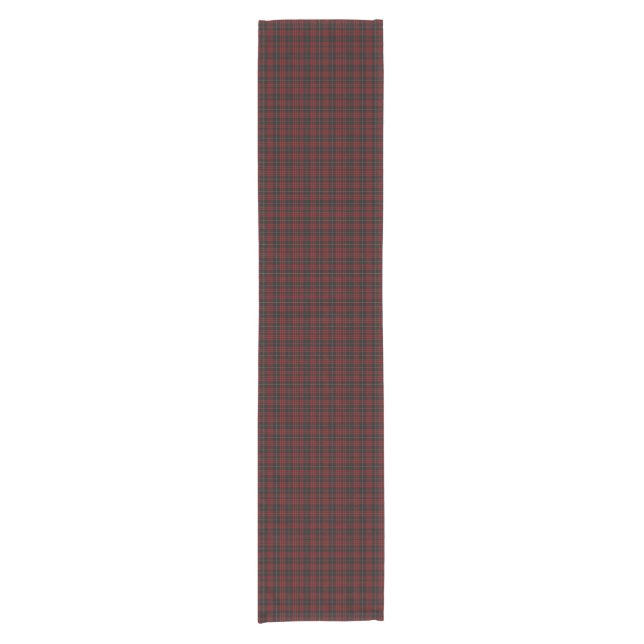 Camino De Mesa Corto Dark Red Plaid (Anverso)