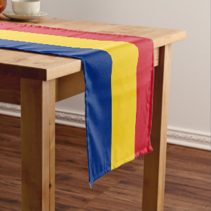 Camino De Mesa Corto Decoración de la casa de fans de la bandera rumana