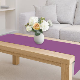 Camino De Mesa Corto Decoración romántica de manantial de lila sólida