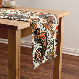 Camino De Mesa Corto Día de Acción de Gracias en Otoño