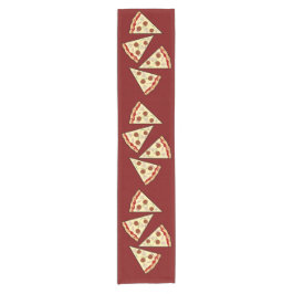 Camino De Mesa Corto Diseño de rebanadas de pizza 