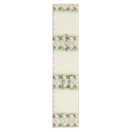 Camino De Mesa Corto Ejecutor de tabla de Rosa y Boda de encaje