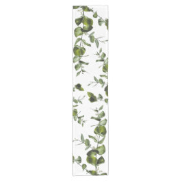 Camino De Mesa Corto Elegante Sage Eucalyptus Green Table Runner