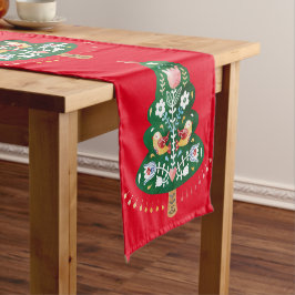 Camino De Mesa Corto Escandinavia Árbol de Navidad Corredor de mesa de 