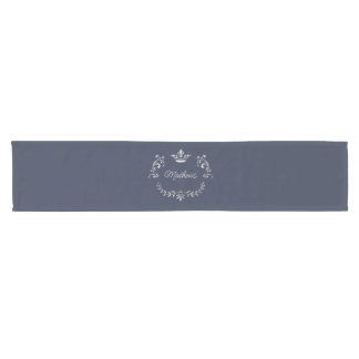 Camino De Mesa Corto Escudo federal de la corona azul personalizado