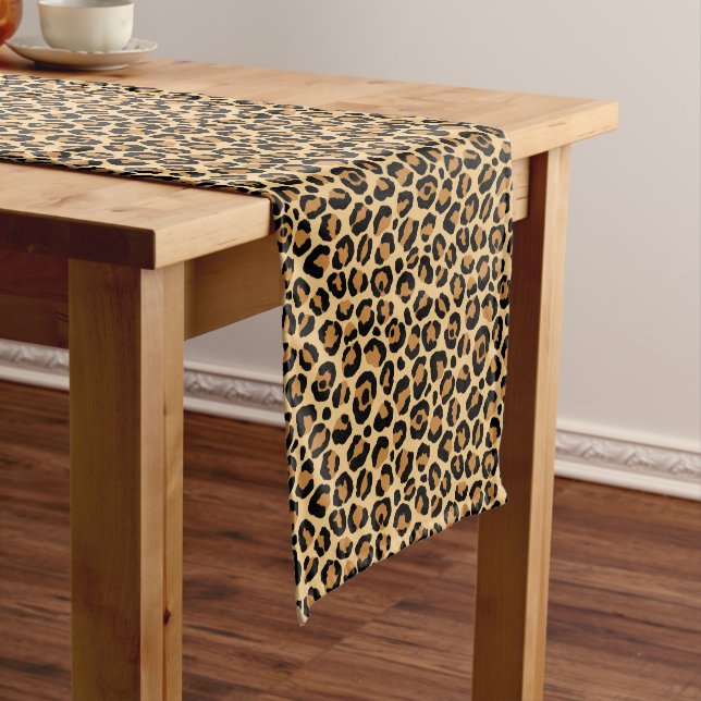 Camino De Mesa Corto Estampado de leopardo Estampado de animal (In Situ)