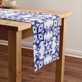 Camino De Mesa Corto Estilo italiano,azulejos,majolica todo-sobre Print