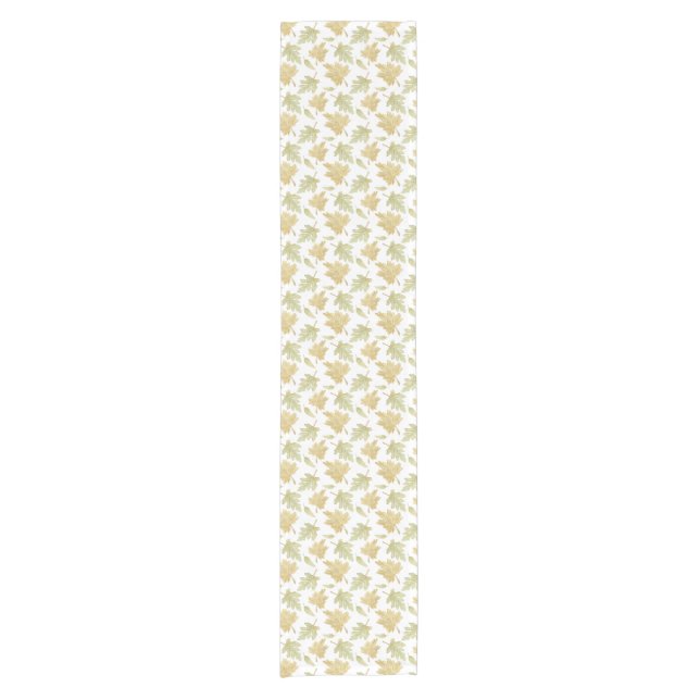 Camino De Mesa Corto Fall Leaves Thanksgiving Table Runner (Anverso)