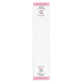 Camino De Mesa Corto Feminine Pink Whisk Bakery Craft Market