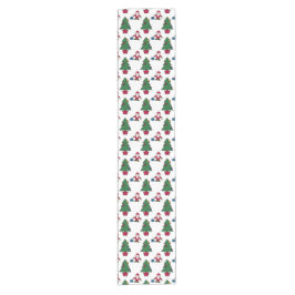 Camino De Mesa Corto Festive Santa Christmas Table Runner