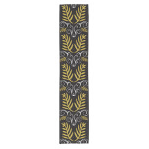 Festividad Foliage Gold Art Deco Moda Vintage