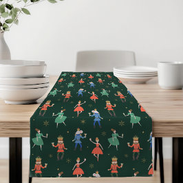 Camino De Mesa Corto Fiesta de cócteles de Navidad con cascanueces